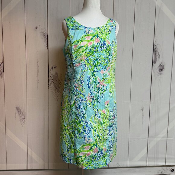 Lilly Pulitzer Cathy Shift Dress – Blue Heaven – Size 8 - Picture 1 of 12